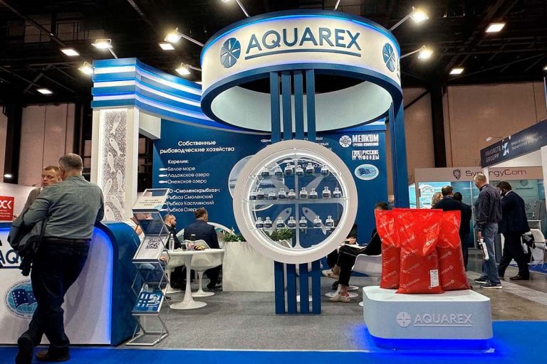 Группа компаний «Мелком» на Global Fishery Forum & Seafood Expo Russia презентовала корма для аквакультуры ТМ «Aquarex»