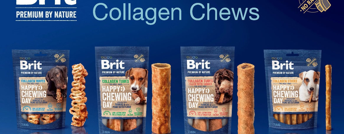 Brit Premium by Nature представил новые жевательные лакомства с коллагеном