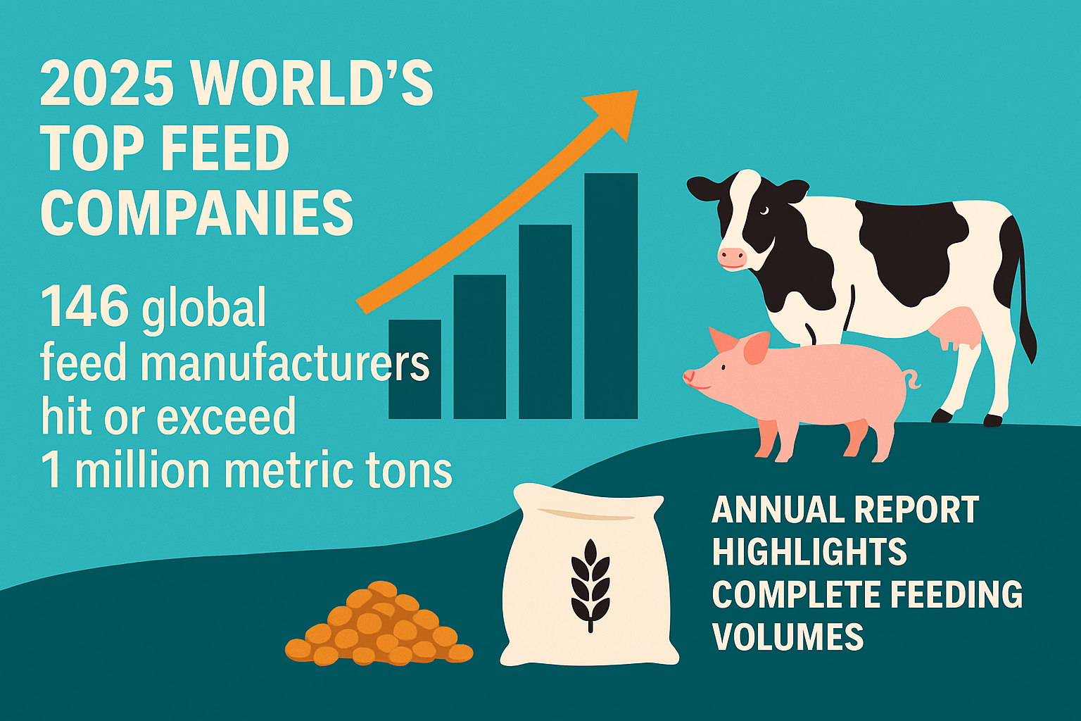 Топ-146 мировых производителей комбикормов: отрасль демонстрирует рост и консолидацию