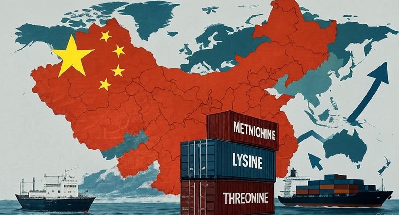 Китай: аналитический обзор экспорта кормовых аминокислот
