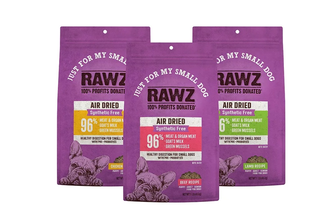 RAWZ выводит на рынок новую линейку вяленых кормов для собак мелких пород