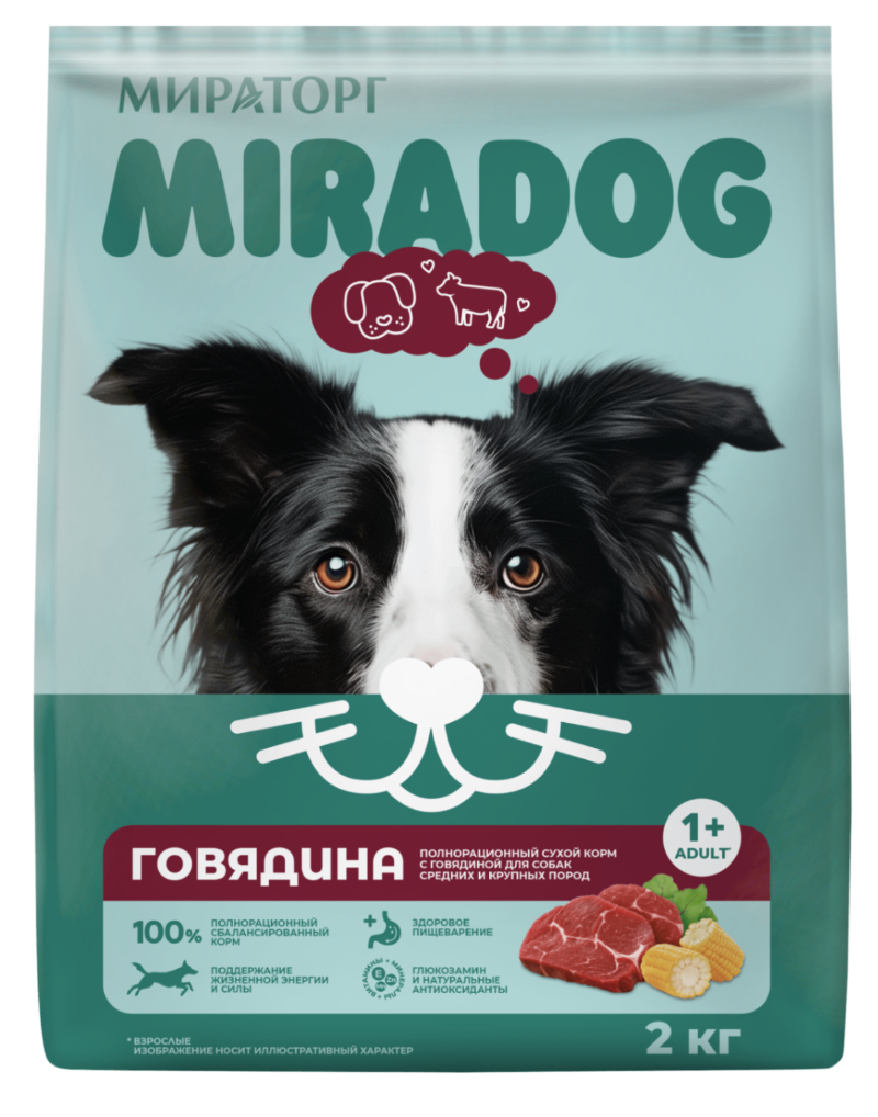 «Мираторг» запустил новую линейку кормов для кошек Miracat и собак Miradog