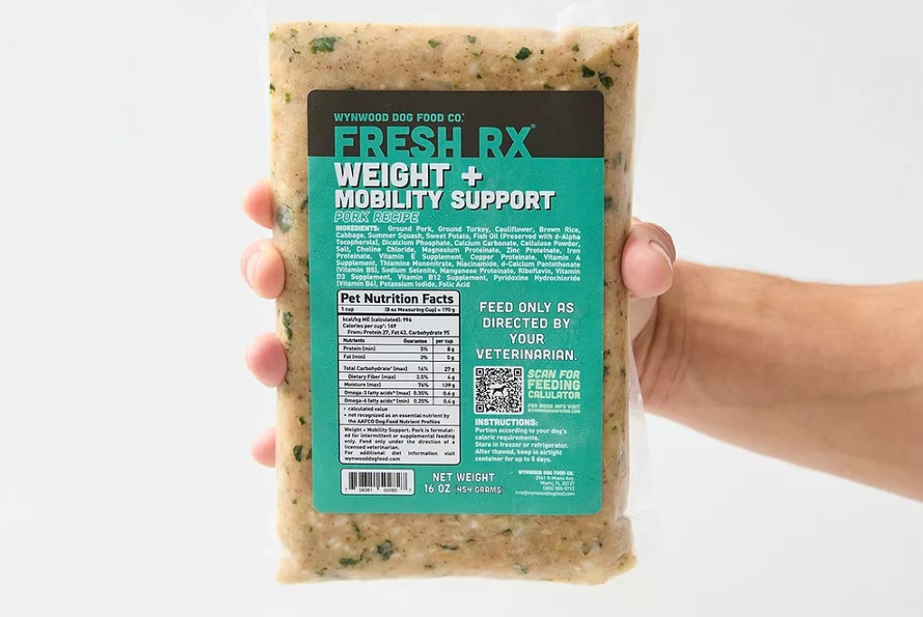 Wynwood представила свежеприготовленные лечебные диеты для собак с панкреатитом и ожирением